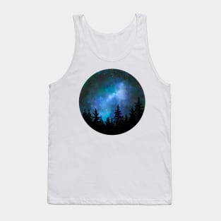 Blue galaxy Tank Top